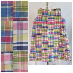 Vintage Lilliputian Bazaar Madras Shift Dress 8 Y